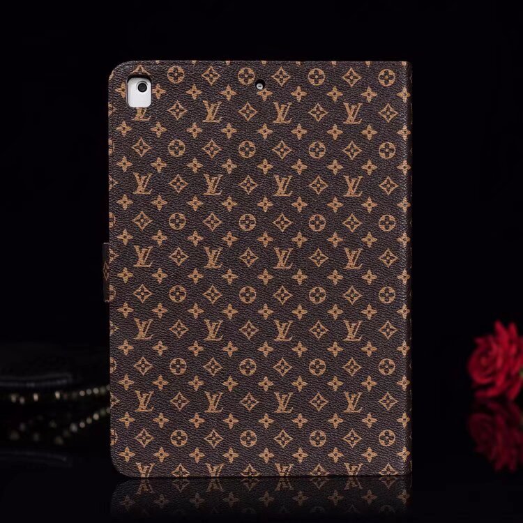 LV Elegant Monogram Canvas Flip Cover Apple iPad Protective Leather Case