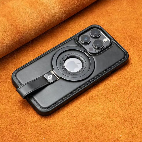 Full Coverage Shockproof Leather Magnetic Stand iPhone Case