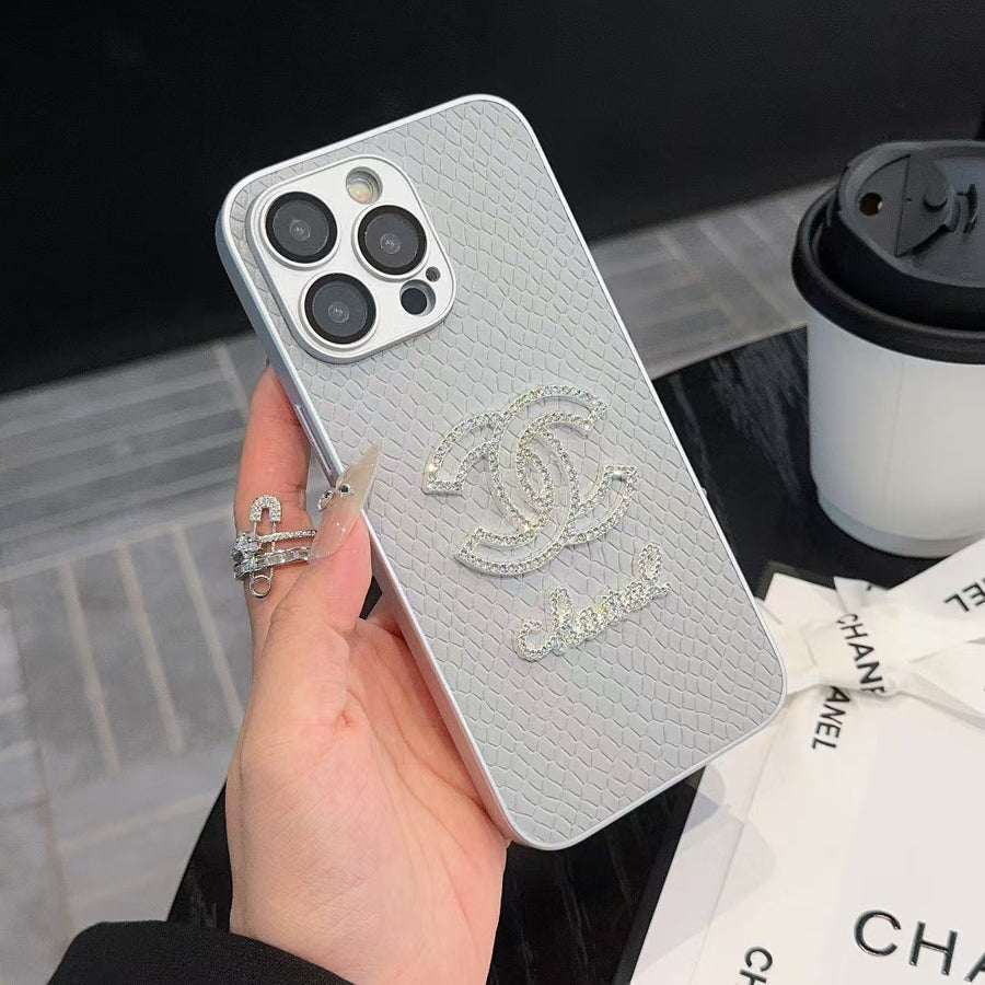 Elegant CC Lady Apple iPhone Case with Camera Protector