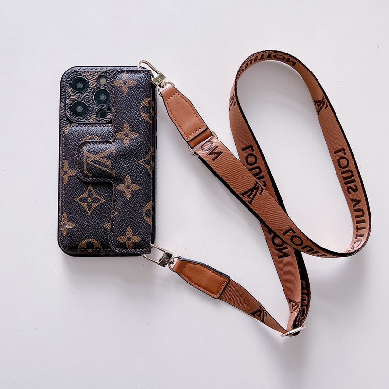 Louis Vuitton Side Card Holder Crossbody iPhone Case