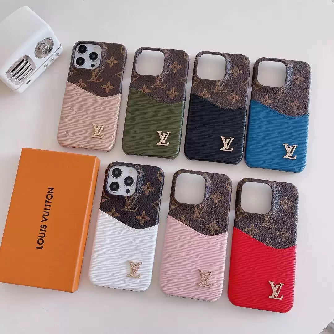 iPhone 14 Pro Max Louis Vuitton Case Card Holder for iPhone 13 14 15