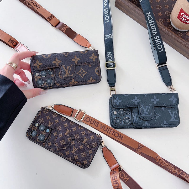 Louis Vuitton Side Card Holder Crossbody iPhone Case