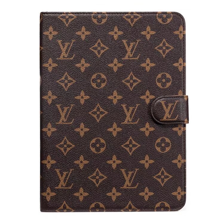 Luxury Louis Vuitton Canvas Monogram Leather Fresh Summer Theme Pattern Apple iPad case