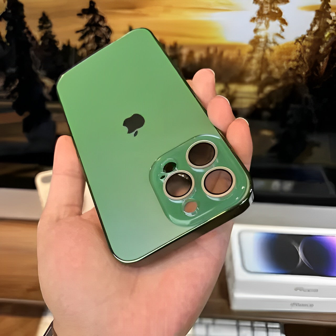 GLASS CAMERA LENS SHELL CASE FOR IPHONE 16 TO 12