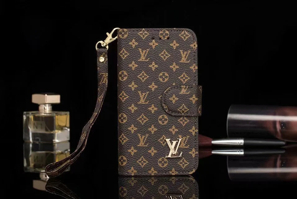 PREMIUM LV FASHION WALLET IPHONE CASE 16 TO 14