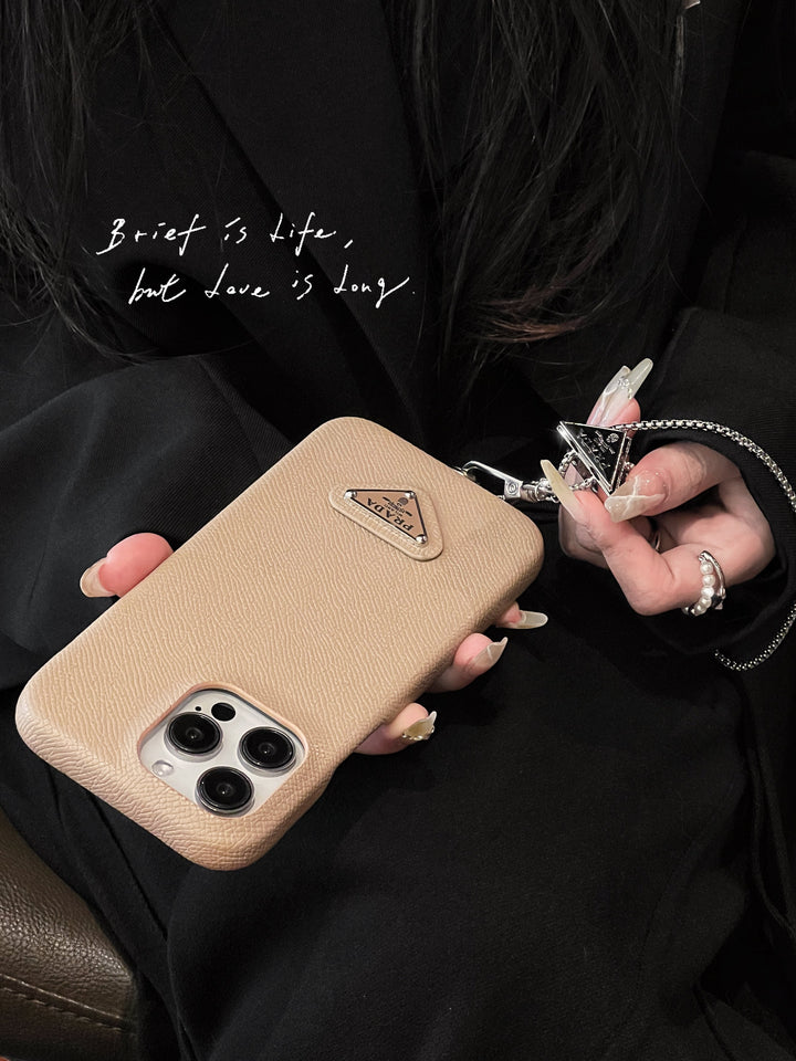 Leather Crossbody iPhone Prad Case