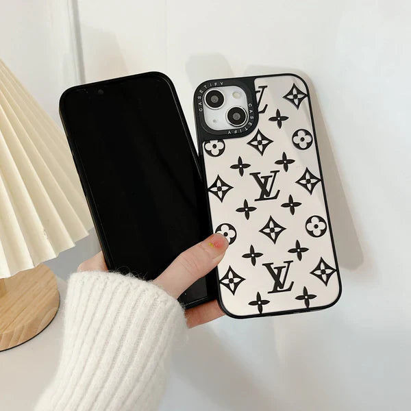 Mirrored LV Phone Case For iPhone 16 15 14 13