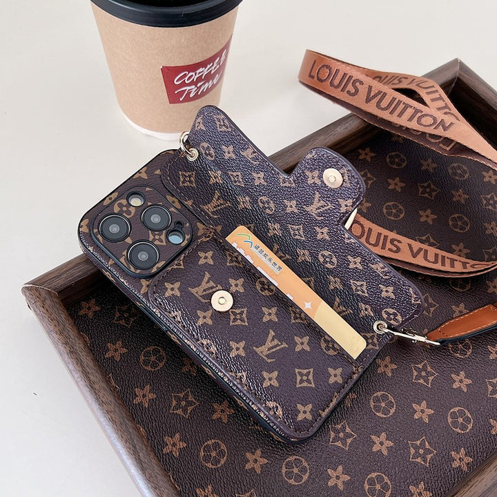 Louis Vuitton Side Card Holder Crossbody iPhone Case