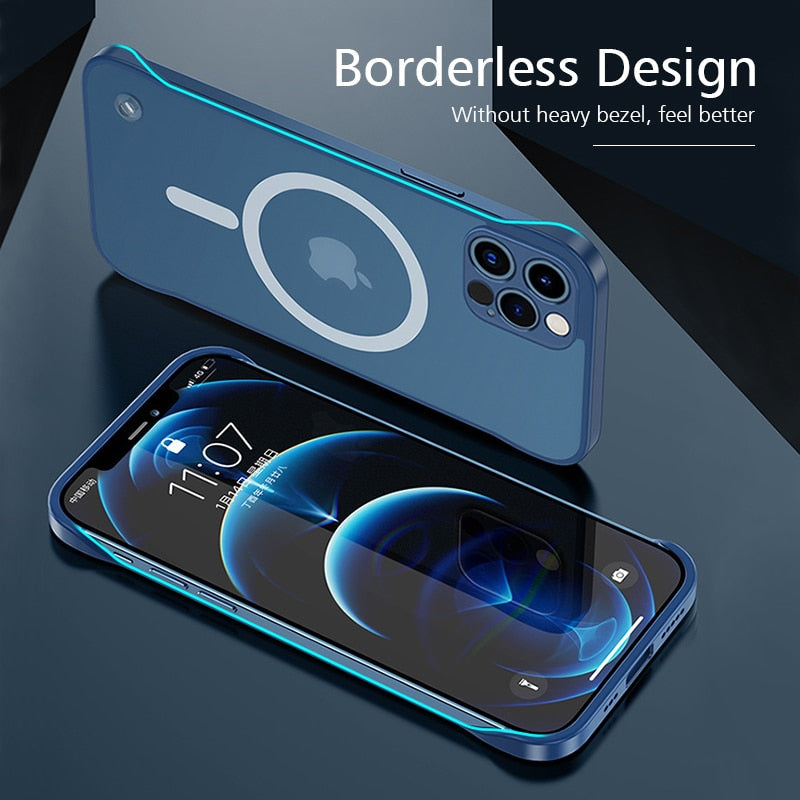 New Magnetic Wireless Charging Case For iPhone 14 13 12 - theroxymob