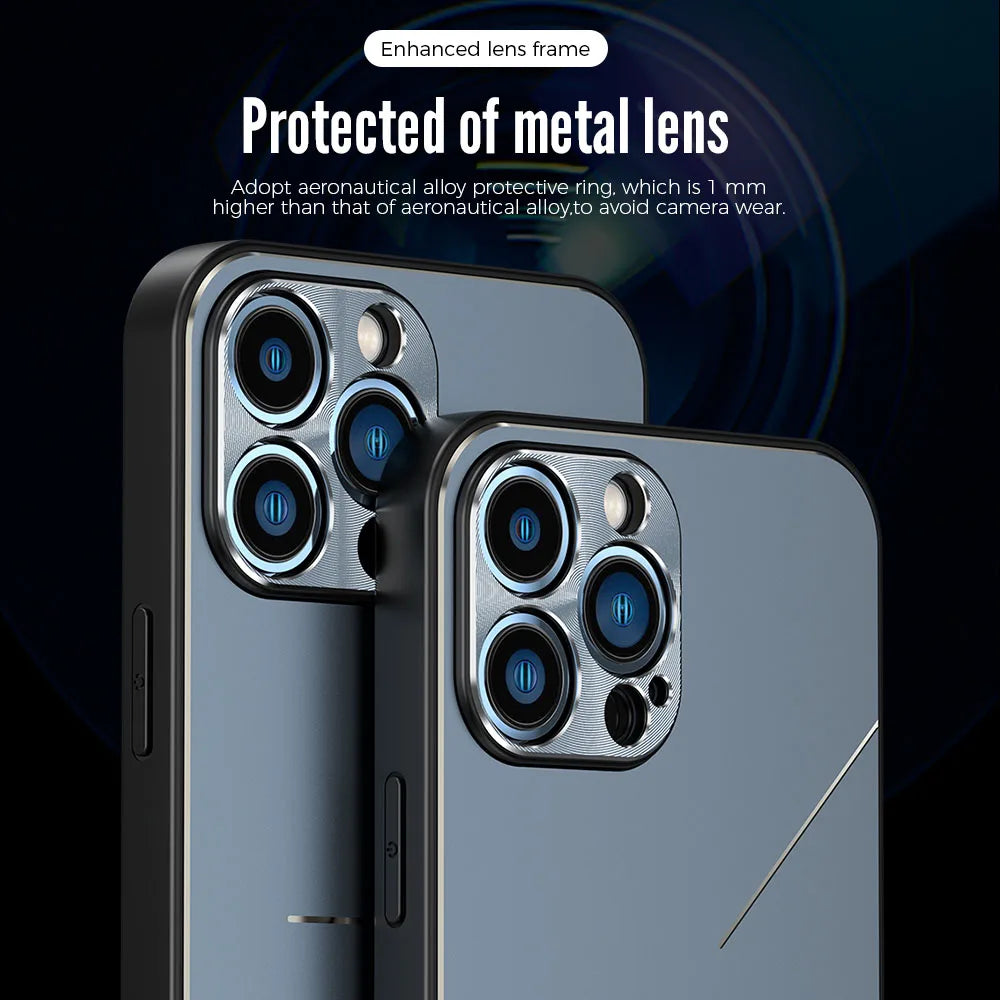 Aluminum Alloy TPU Frame Case with Camera Protection for iPhone 15 14 13 series