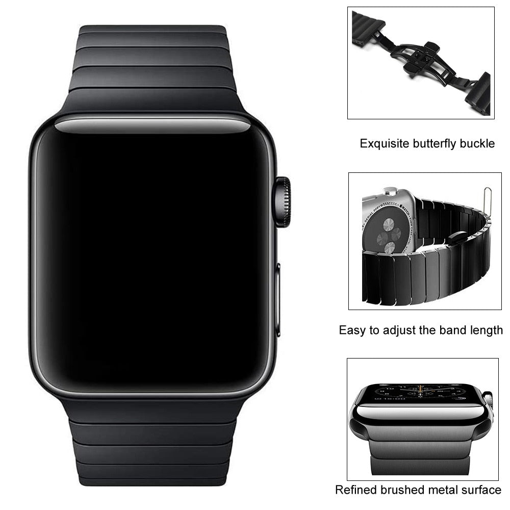 Bracelet for apple watch Stainless Steel - theroxymob