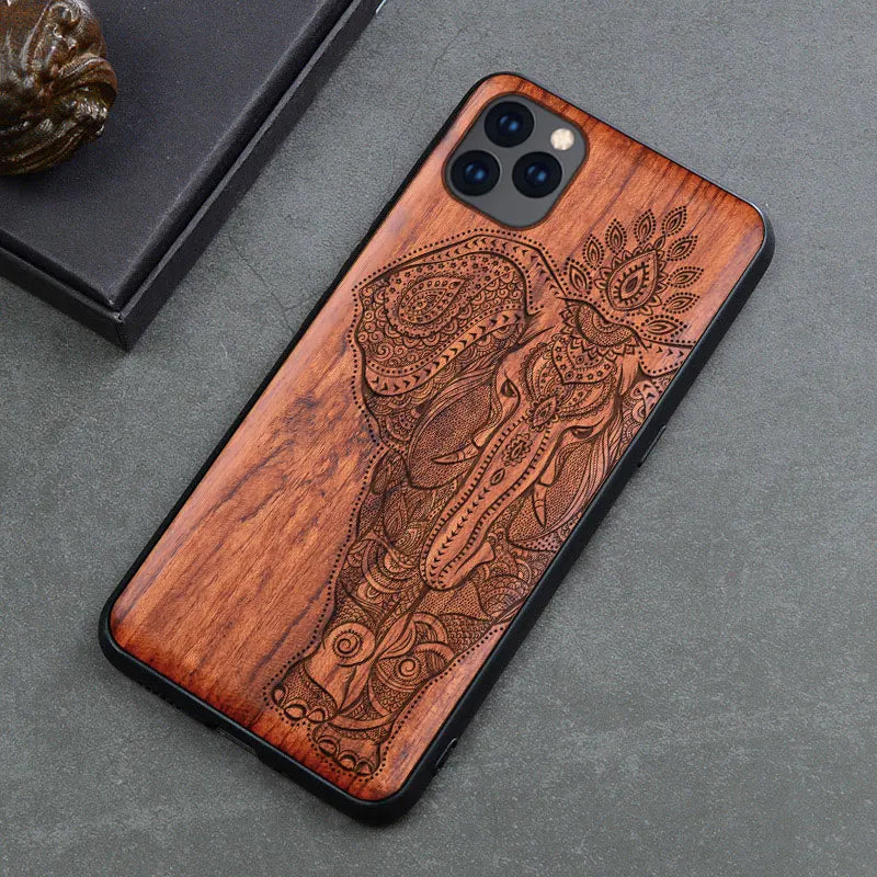 Natural Wood Case For Samsung Galaxy S24 Ultra S23 Note20 Ultra S22 Plus Wood Case For iPhone 15 14 13 12 11 Pro Max