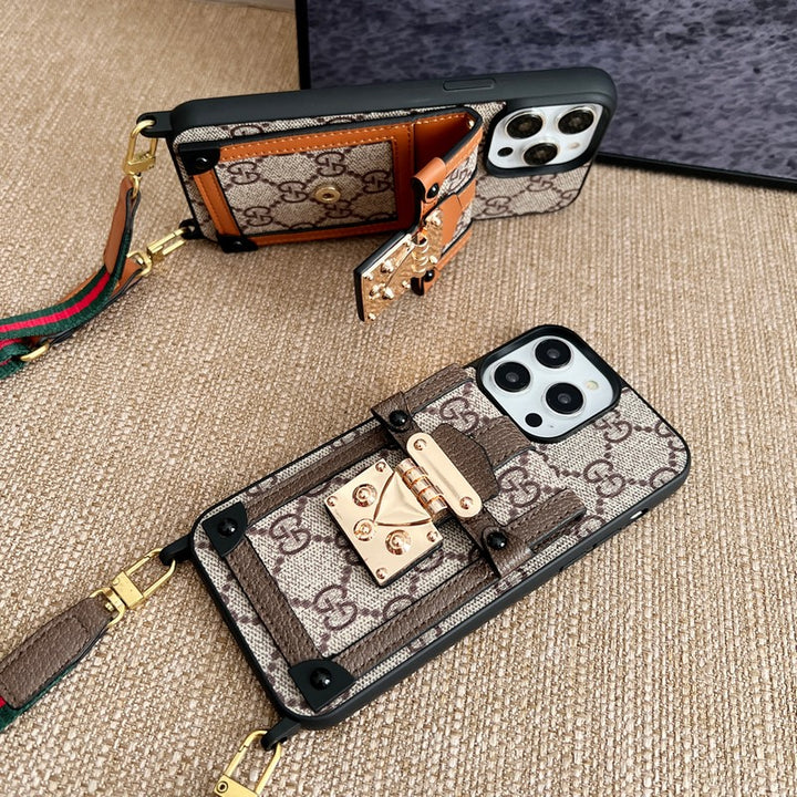 GG CARD BAG CHAIN CLASSIC IPHONE CASE