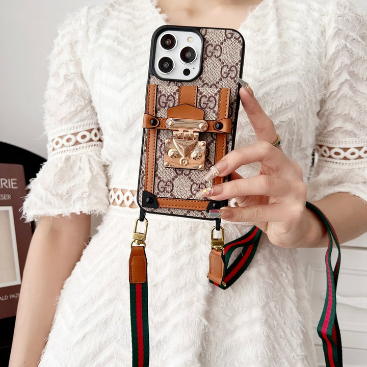 GG CARD BAG CHAIN CLASSIC IPHONE CASE