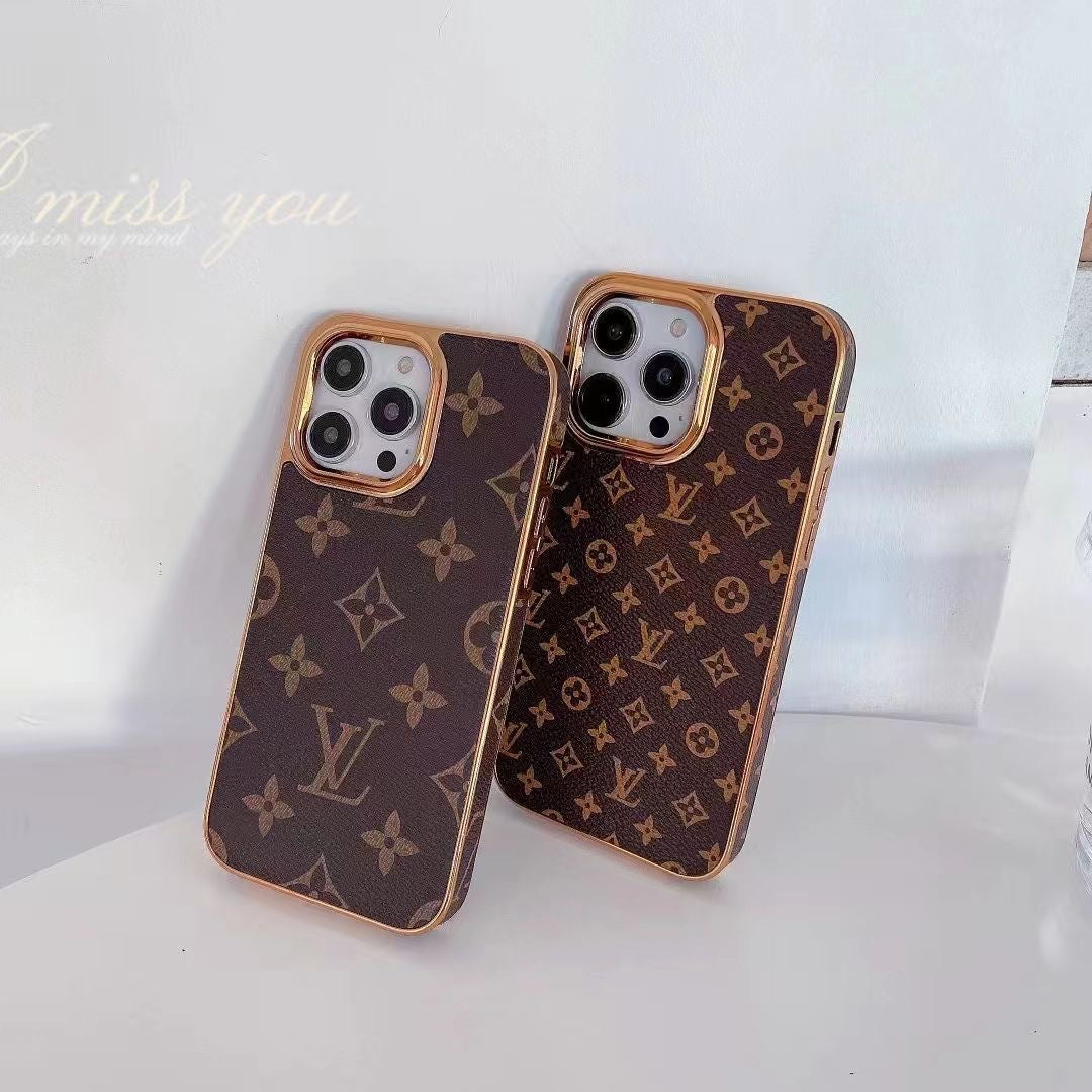 LOUIS VUITTON CLASSIC PRINTED PHONE CASE FOR iPHONE