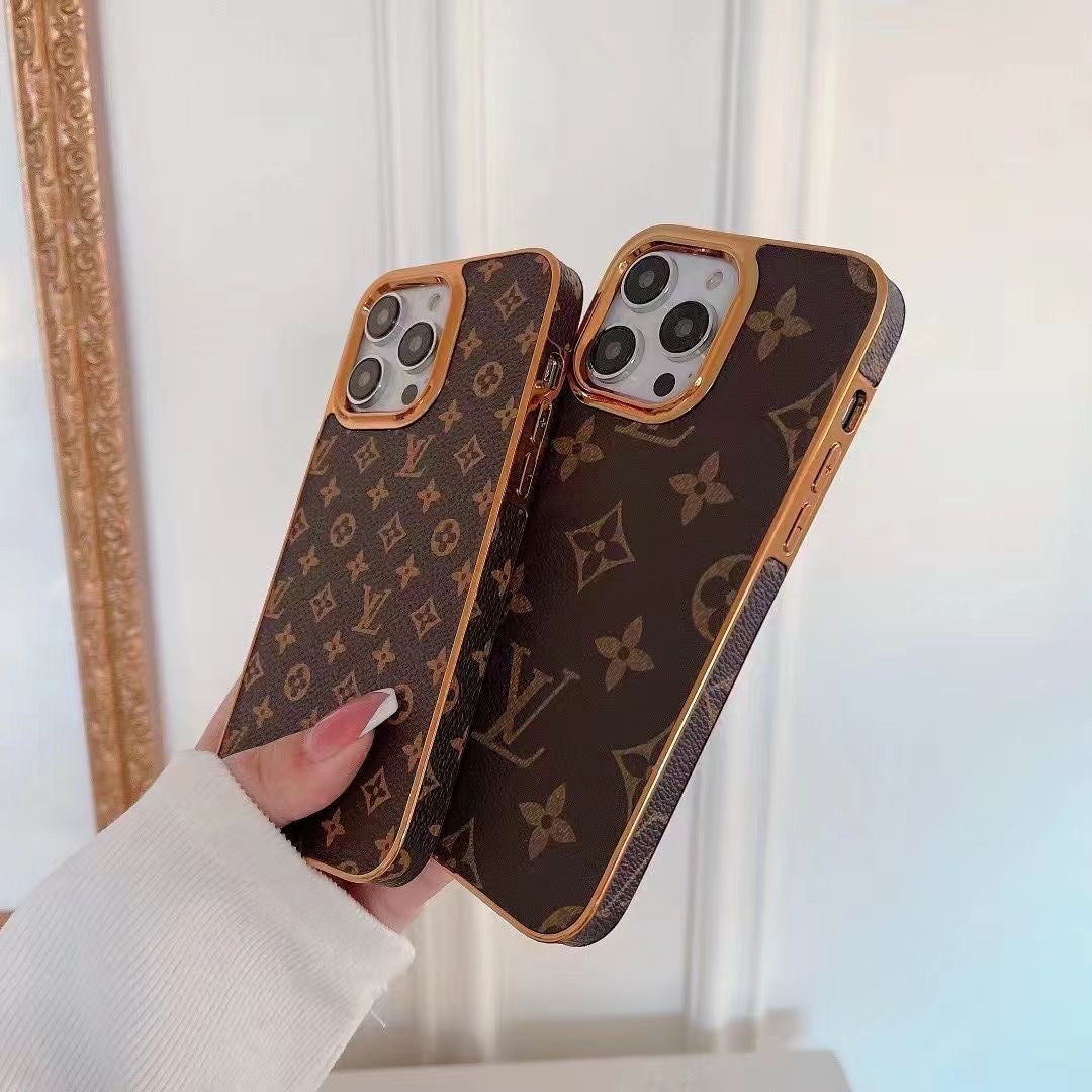 LOUIS VUITTON CLASSIC PRINTED PHONE CASE FOR iPHONE