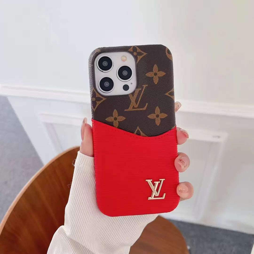 iPhone 14 Pro Max Louis Vuitton Case Card Holder for iPhone 13 14 15