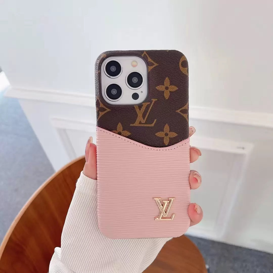 iPhone 14 Pro Max Louis Vuitton Case Card Holder for iPhone 13 14 15