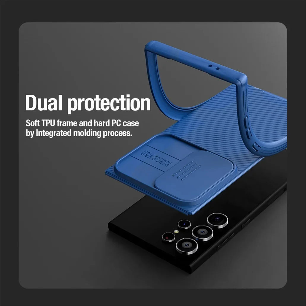 Case Slide Camera Protection Back Cover For Samsung Galaxy S24 Series