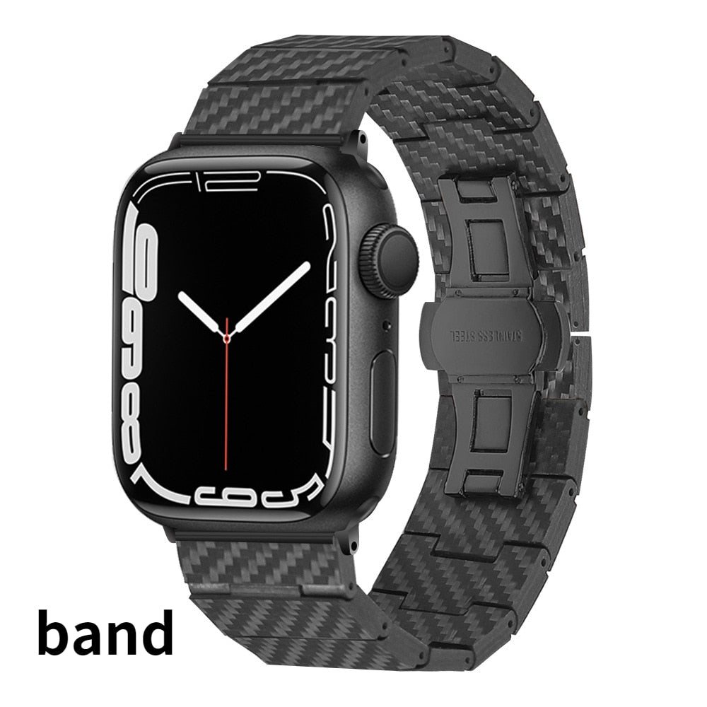 Carbon Fiber watch band for Apple Watch - theroxymob