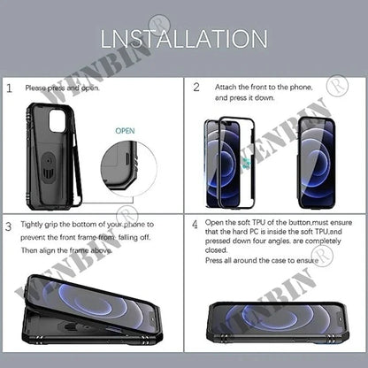 360 Degree Rotate Kickstand Cover Case For Samsung S24 / S23 Series