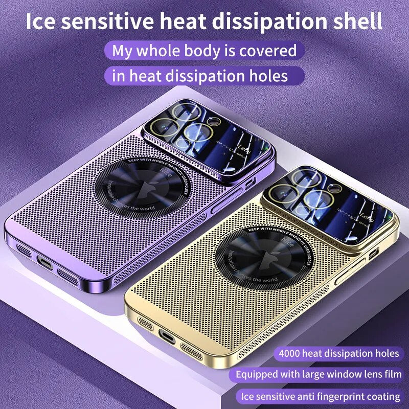 Heat Dissipation Magnetic Case For iPhone 15 14 13