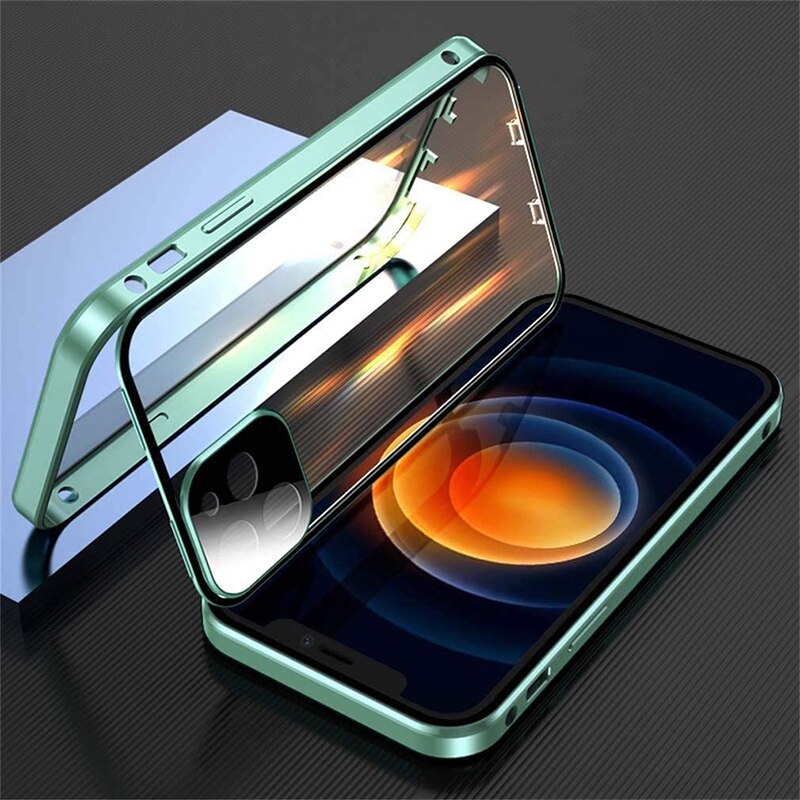 Full Lens Protection Double Sided Glass Magnetic for IPhone 14 13 - theroxymob