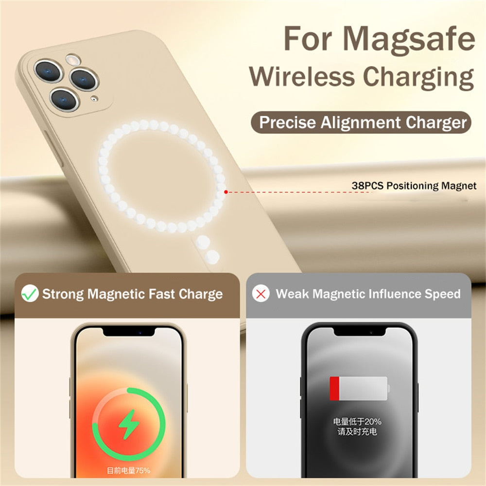 MagSafe Liquid Silicone Phone Case For iPhone 14 Series