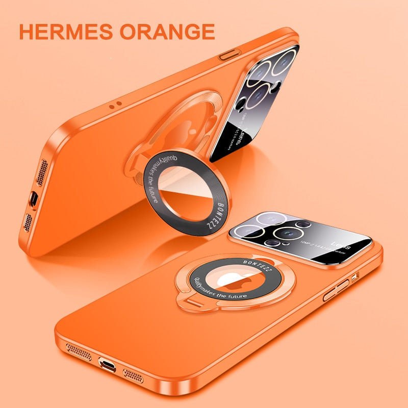 Large Window Phone Case Leak Label Magnetic Bracket
For iPhone 14/13 Series