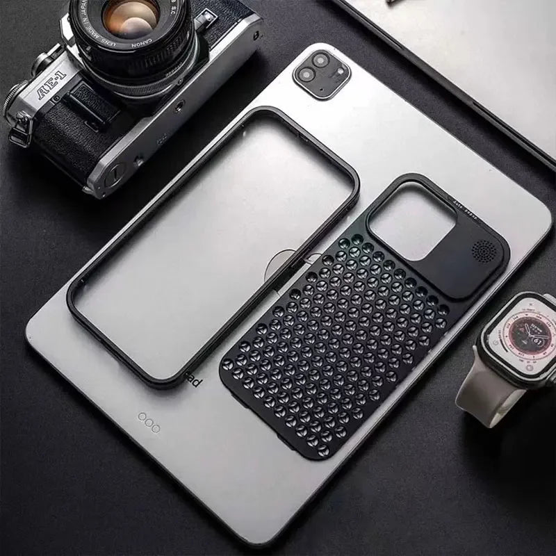 LUXURY HEAT DISSIPATION ALUMINUM CASE FOR IPHONE 13 TO 15