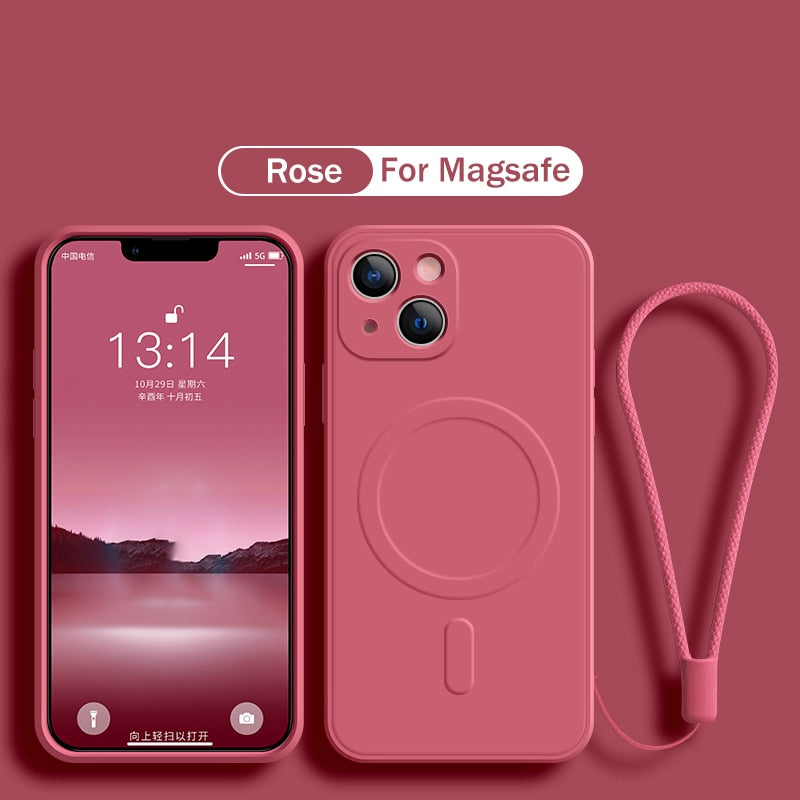 MagSafe Liquid Silicone Phone Case For iPhone 14 Series