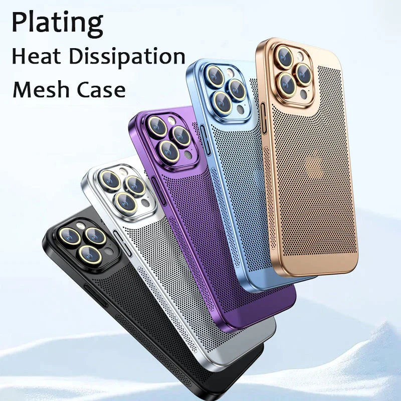 Electroplating Heat Dissipation iPhone Case For IPhone 16 - 13