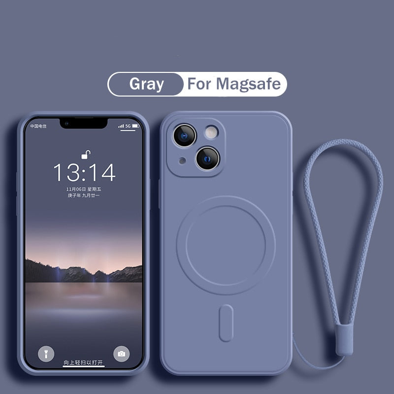 MagSafe Liquid Silicone Phone Case For iPhone 14 Series