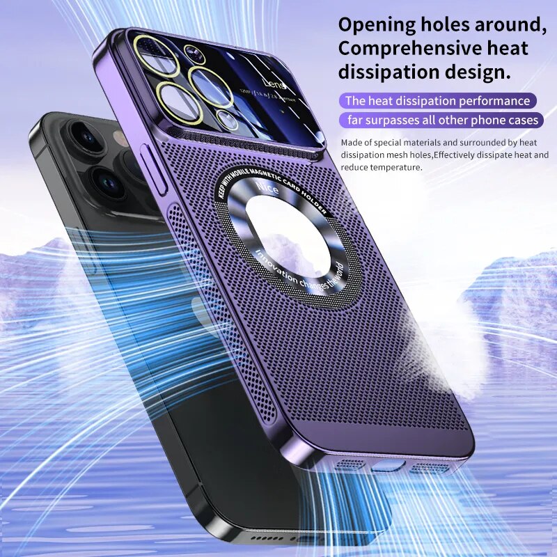 Heat Dissipation Magnetic Case For iPhone 15 14 13