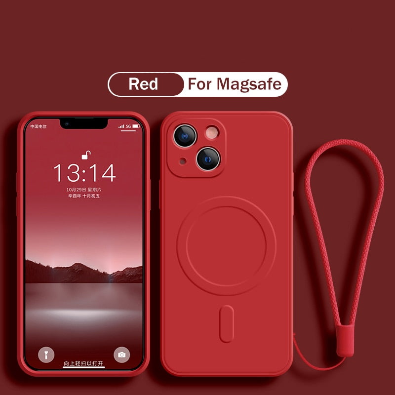 MagSafe Liquid Silicone Phone Case For iPhone 14 Series