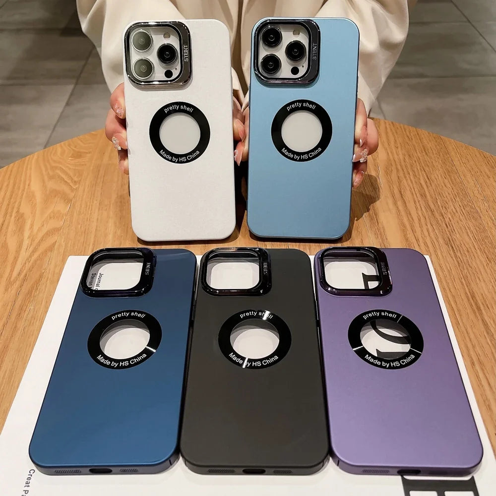 Logo Hole Camera Lens Full Protection Case for IPhone 16 15