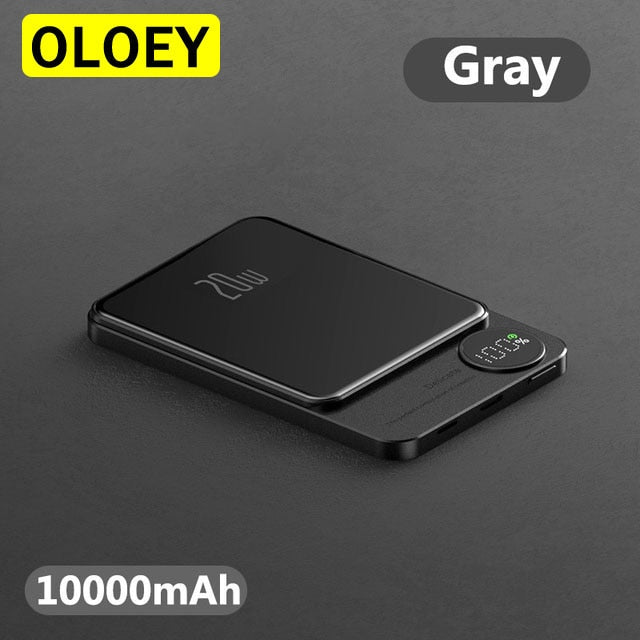 New 10000mAh 15W Fast Wireless Charger Magnetic Power Bank For iphone 12 13 14 External Auxiliary Battery Pack - theroxymob