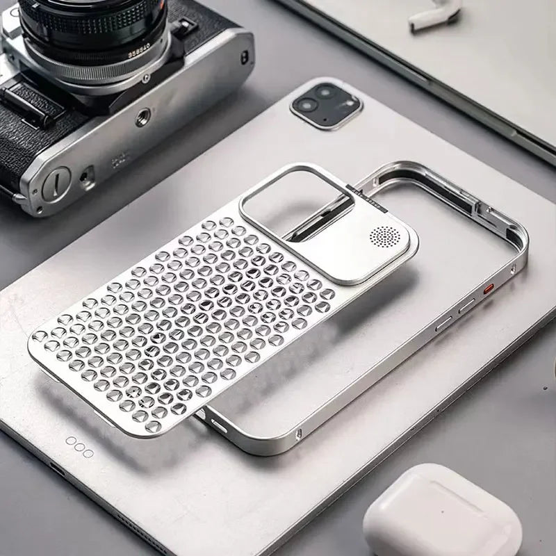 LUXURY HEAT DISSIPATION ALUMINUM CASE FOR IPHONE 13 TO 15