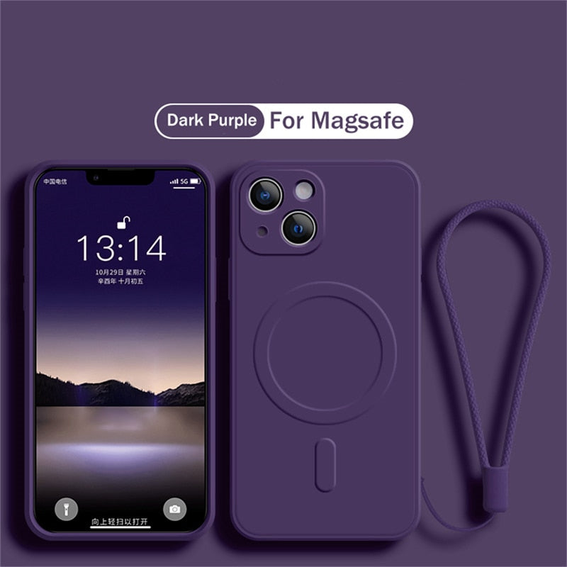 MagSafe Liquid Silicone Phone Case For iPhone 14 Series