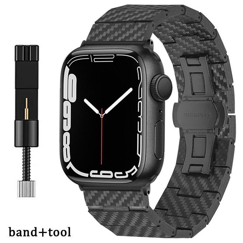 Carbon Fiber watch band for Apple Watch - theroxymob