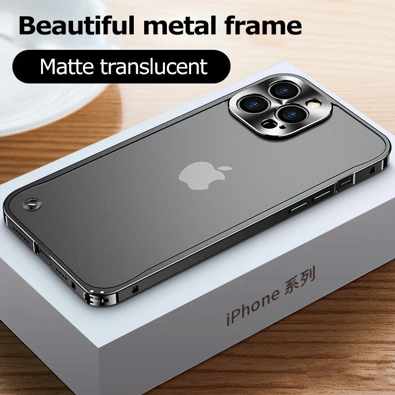 Metal Phone Cases  Magnetic Aluminum Frame Phone Shell For IPhone 16 15 13 14