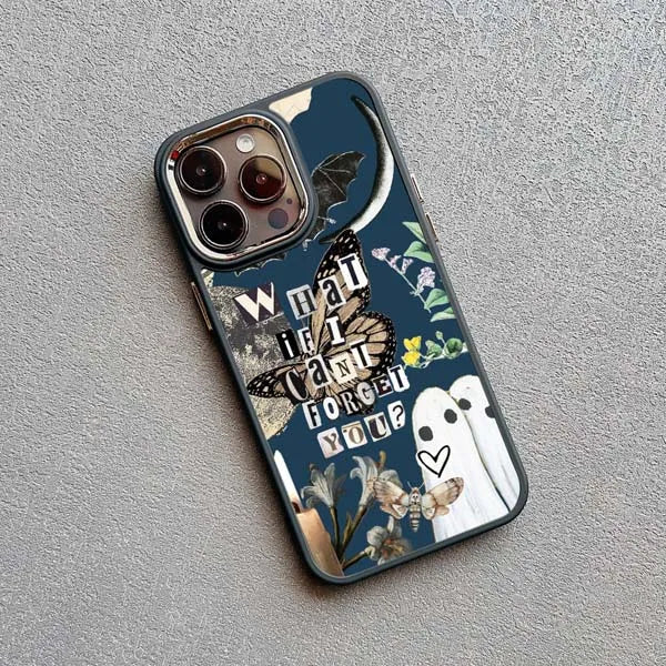 Fashion Ghost Creative Phone Case for iPhone 16 15 14 Matte Back Cover