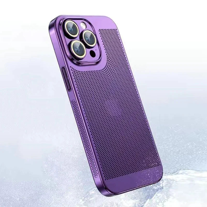 Electroplating Heat Dissipation iPhone Case For IPhone 16 - 13