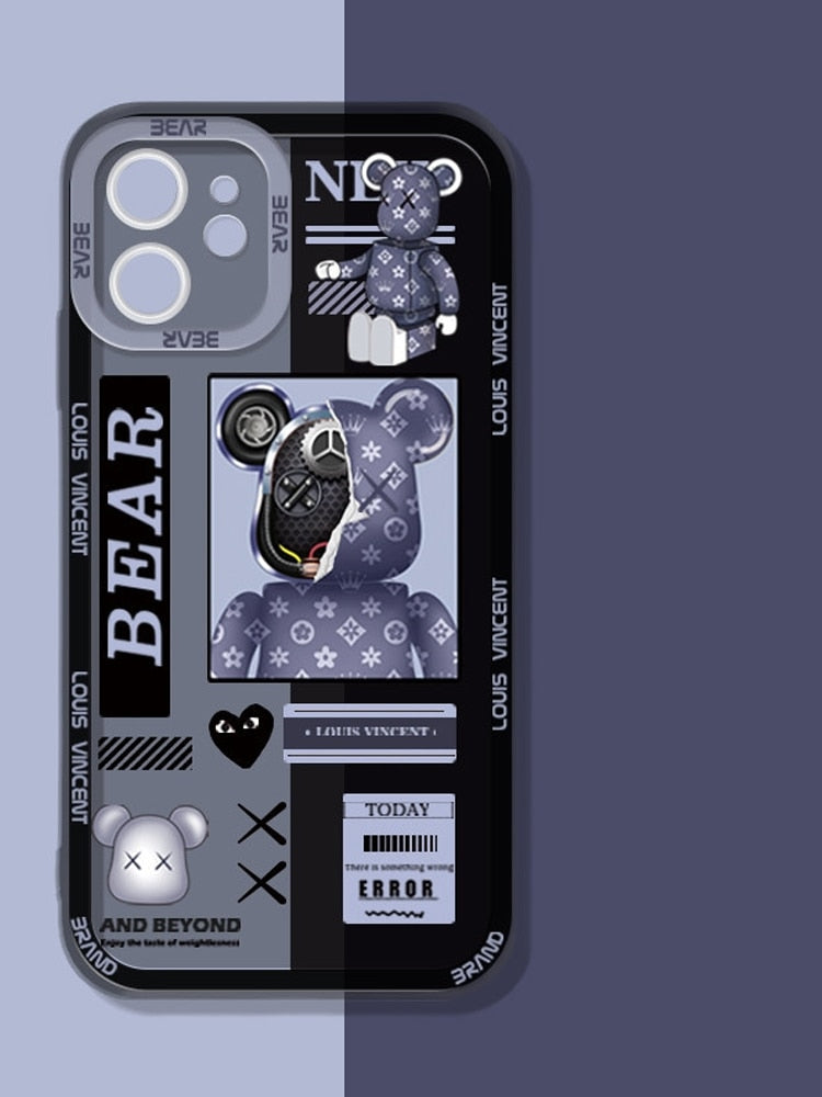 Trend Transparent Cartoon Graffiti For Iphone 14 13 - theroxymob