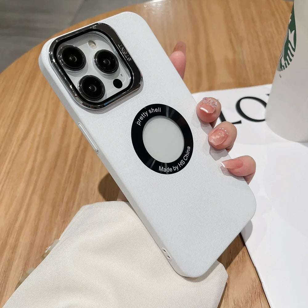 Logo Hole Camera Lens Full Protection Case for IPhone 16 15