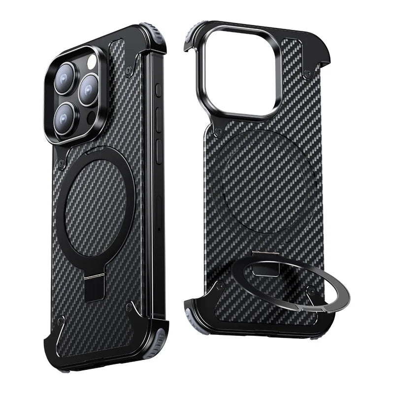 Aluminium Skeleton Carbon Fiber Design For Iphone15 Series