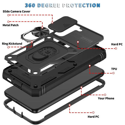 360 Degree Rotate Kickstand Cover Case For Samsung S24 / S23 Series