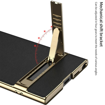 Case Luxury Electroplated Gold Border Plain For Samsung  S24 Series