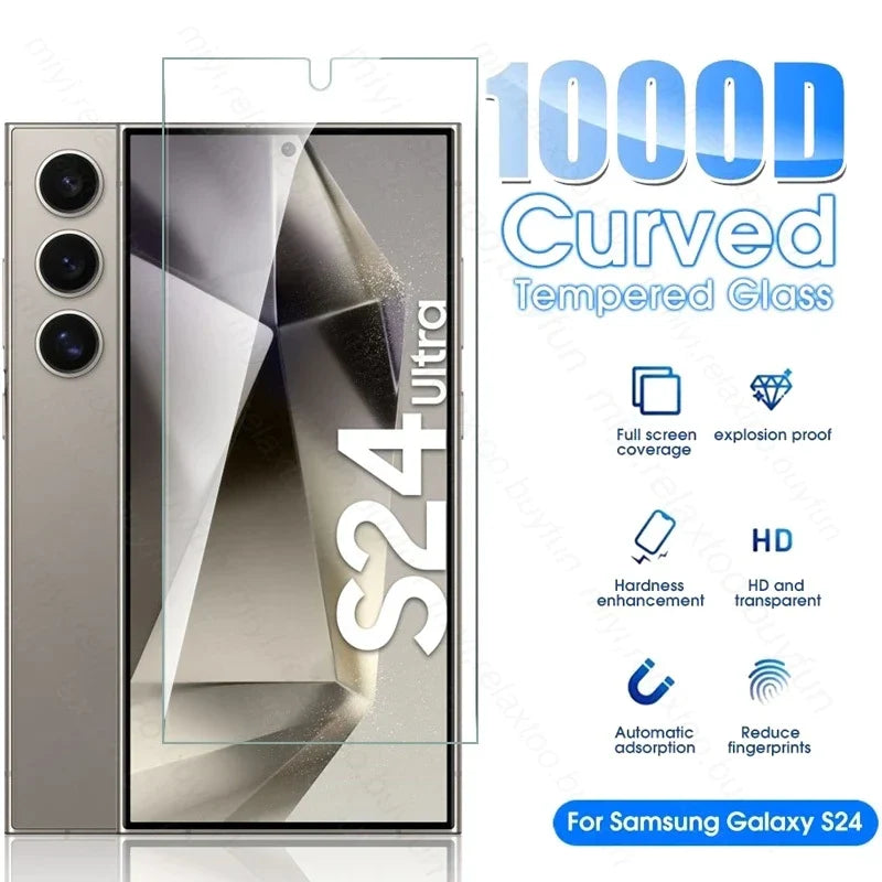 4In1 HD Tempered Glass Case For Samsung Galaxy S24 Series