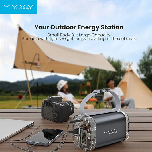 40000mAh Powerbank 100W Outdoor Waterproof USB Type C Fast Chariging LED Light Power Station